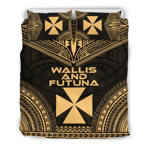 Wallis And Futuna Polynesian Chief Duvet Cover Set - Gold Version