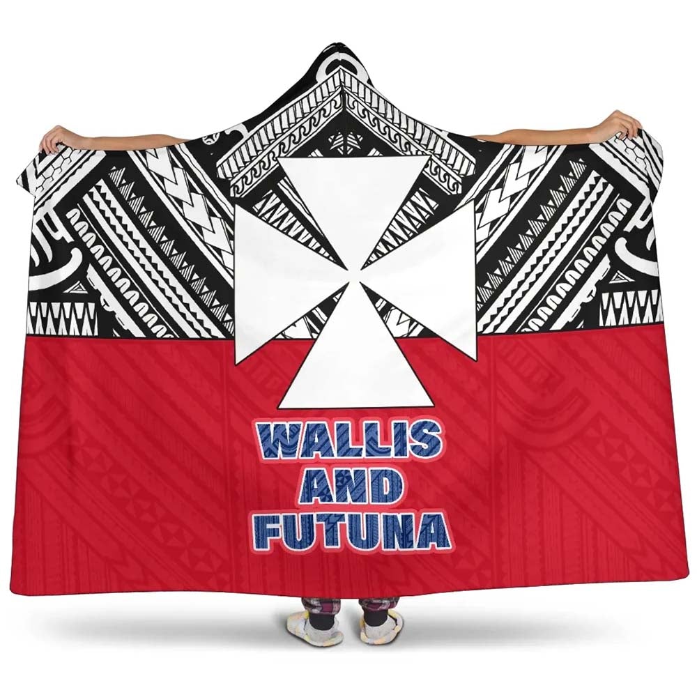 Wallis And Futuna Hooded Blanket - Polynesian Design