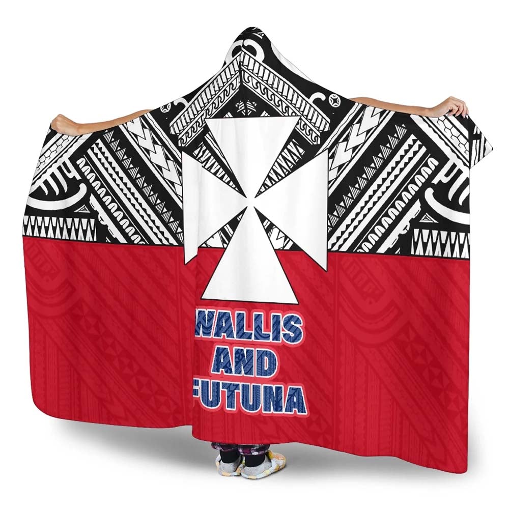 Wallis And Futuna Hooded Blanket - Polynesian Design