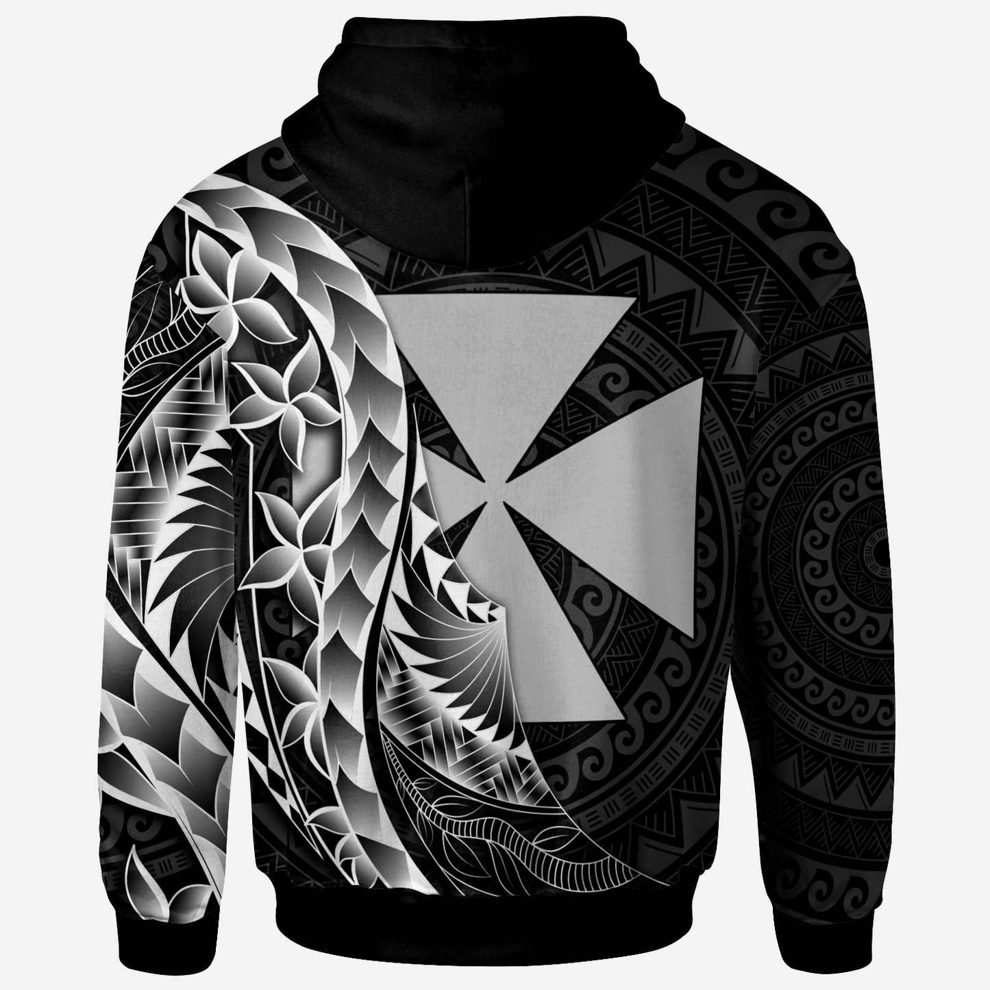 Wallis and Futuna Hoodie - Custom Personalised Polynesian Pattern Style