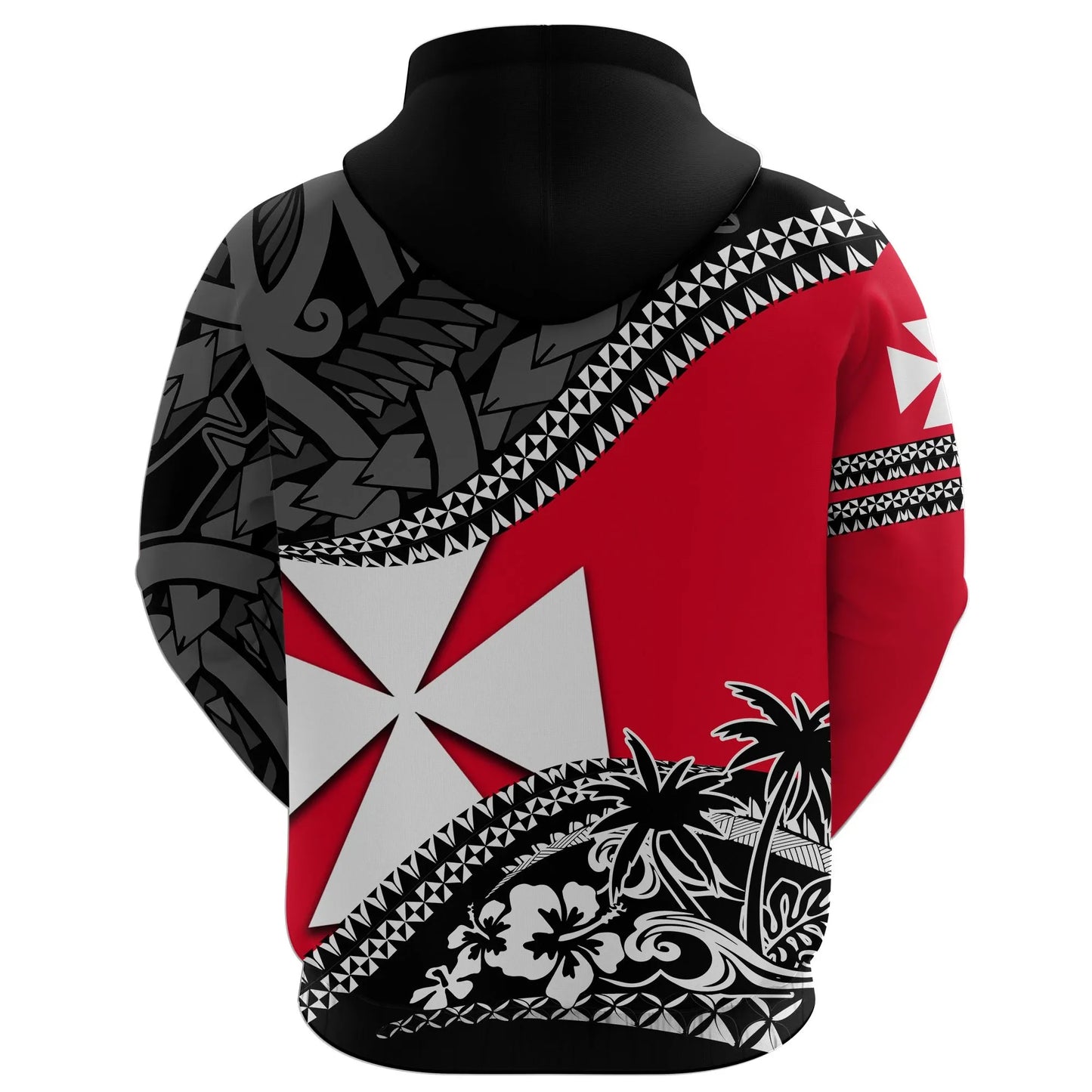 Wallis and Futuna Hoodie Fall In The Wave K7