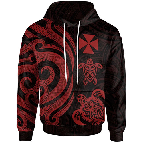 Wallis and Futuna Hoodie - Red Tentacle Turtle