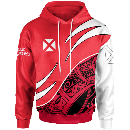 Wallis and Futuna Hoodie - Symmetrical Lines