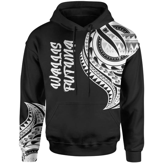 Wallis'nd Futuna Hoodie - Wallis'nd Futuna Tatau White Patterns