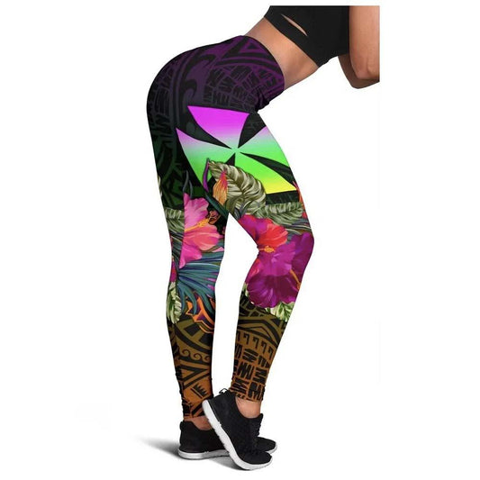 Wallis and Futuna  Legging - Summer Hibiscus