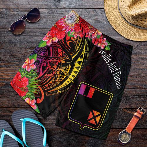Wallis and Futuna Men Shorts - Tropical Hippie Style