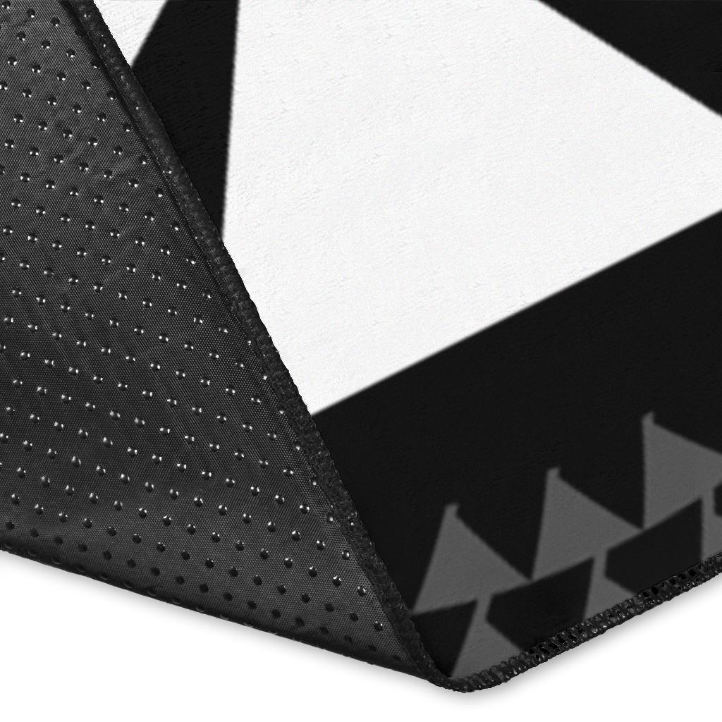 Wallis and Futuna Personalised Area Rug - Wallis and Futuna Seal With Polynesian Tattoo Style