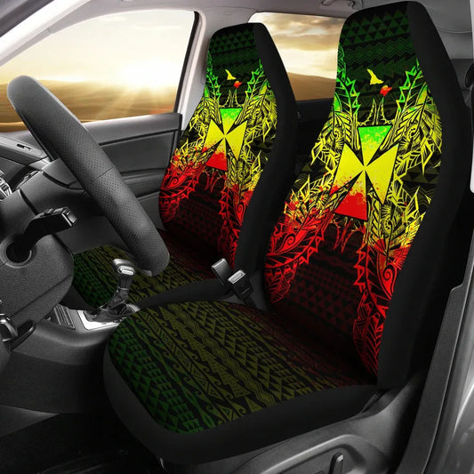 Wallis And Futuna Car Seat Cover - Wallis And Futuna Coat Of Arms Map Reggae