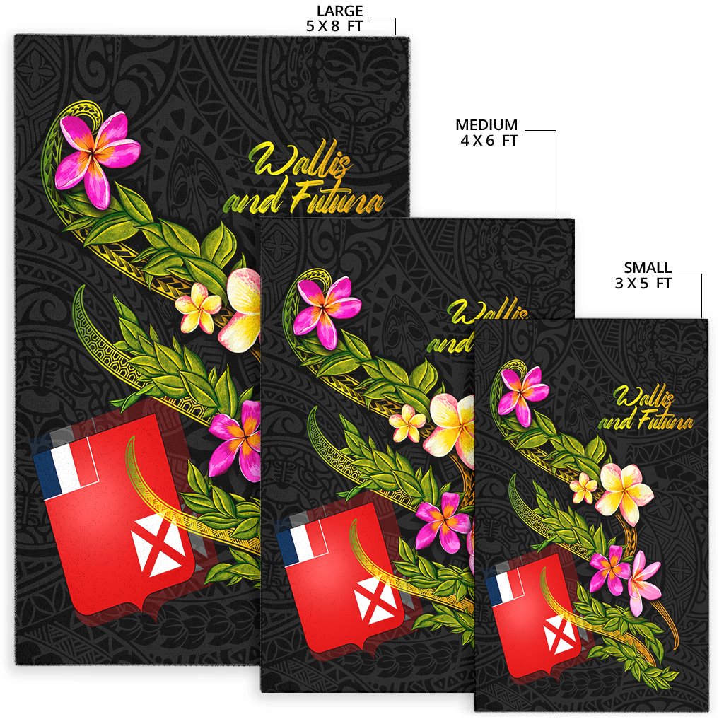 Wallis and Futuna Polynesian Area Rug - Plumeria Tribal