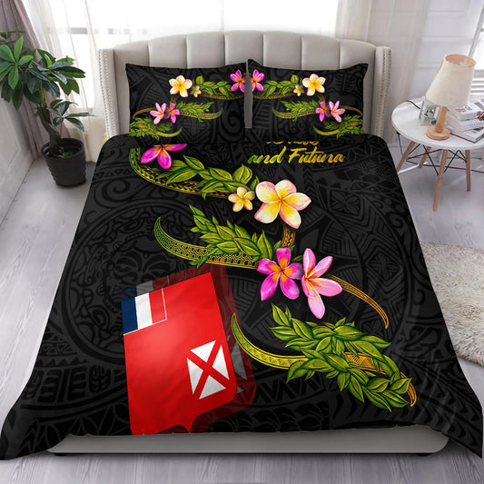 Wallis And Futuna Polynesian Bedding Set - Plumeria Tribal