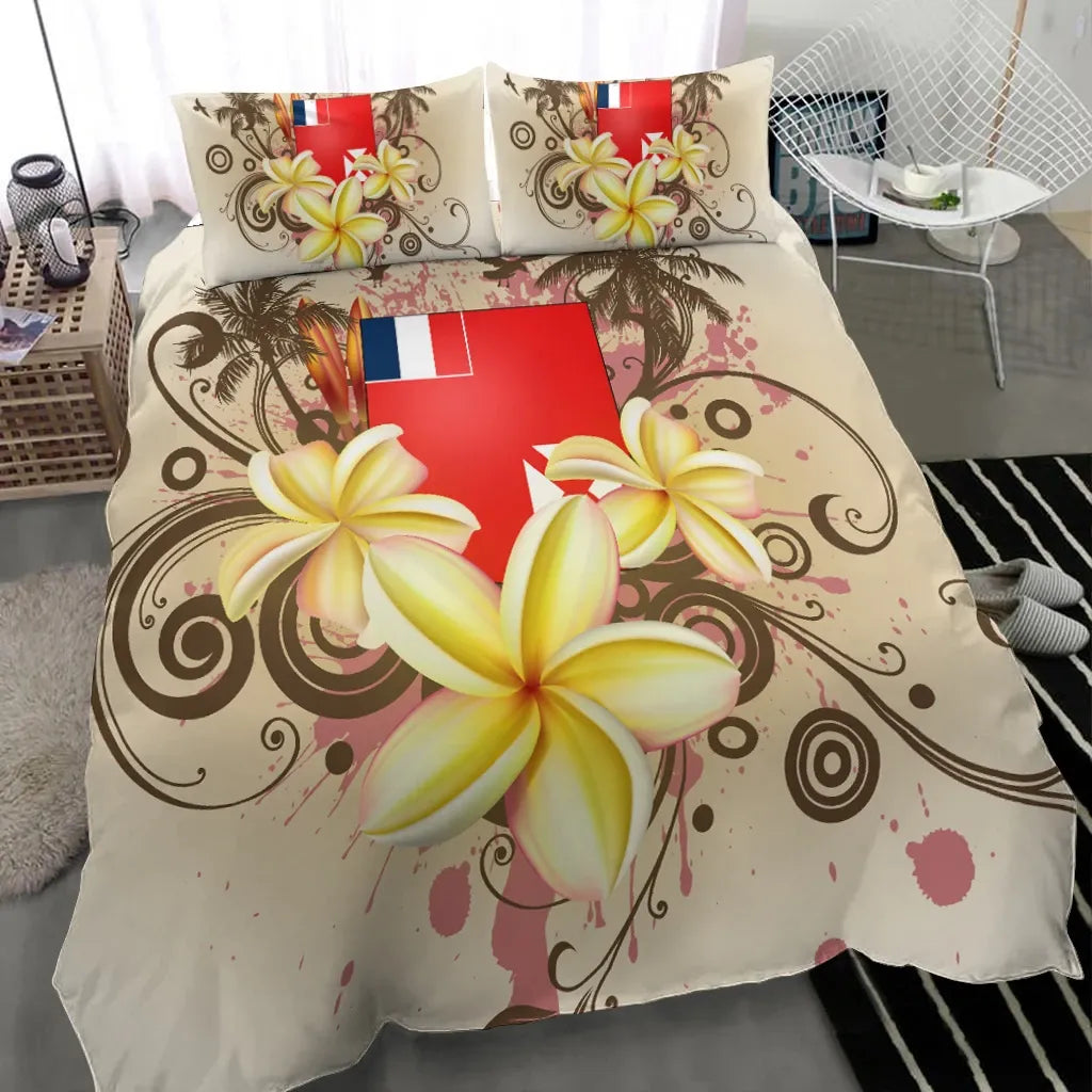 Wallis And Futuna Polynesian Bedding Set - Summer Tropical