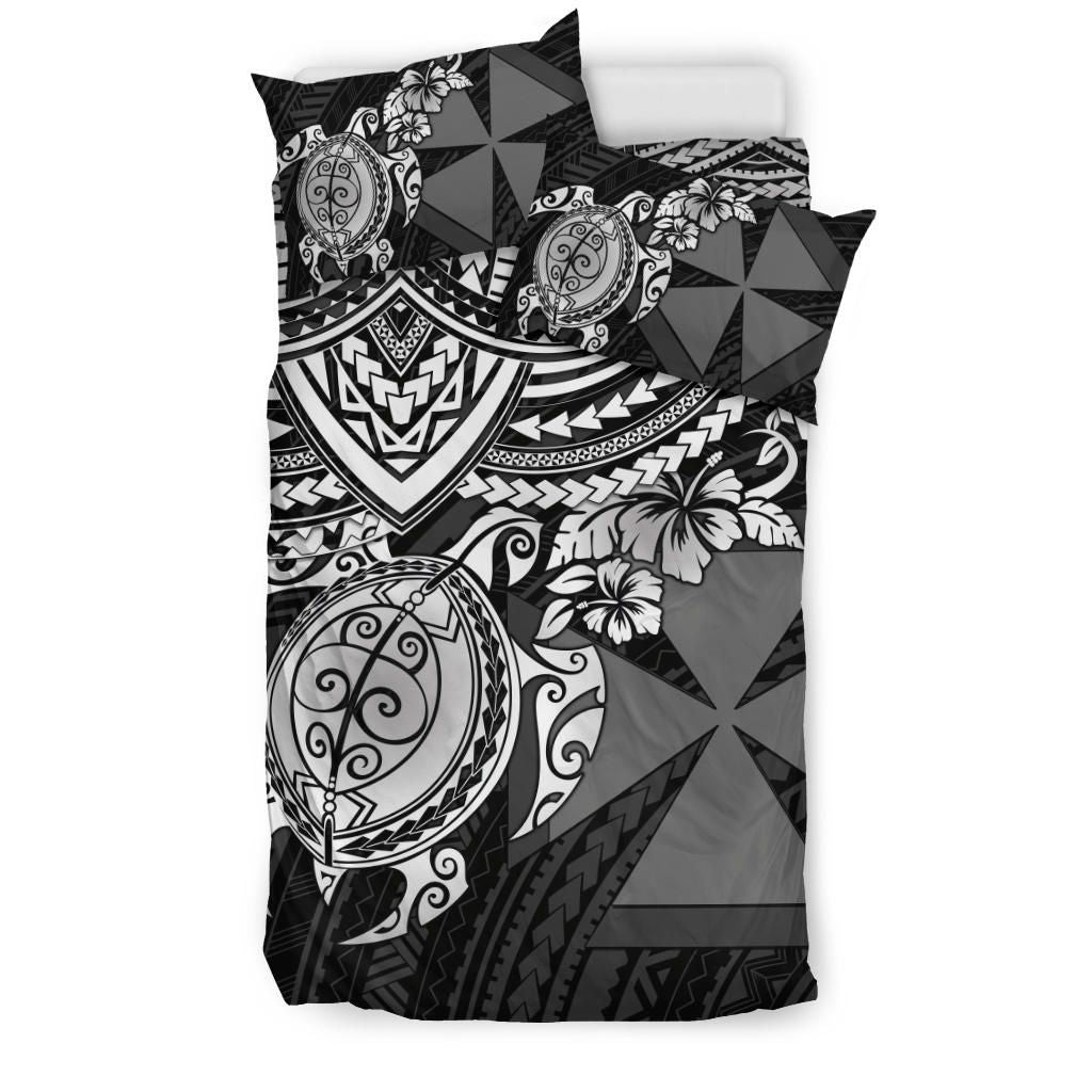 Wallis And Futuna Polynesian Duvet Cover Set - White Turtle