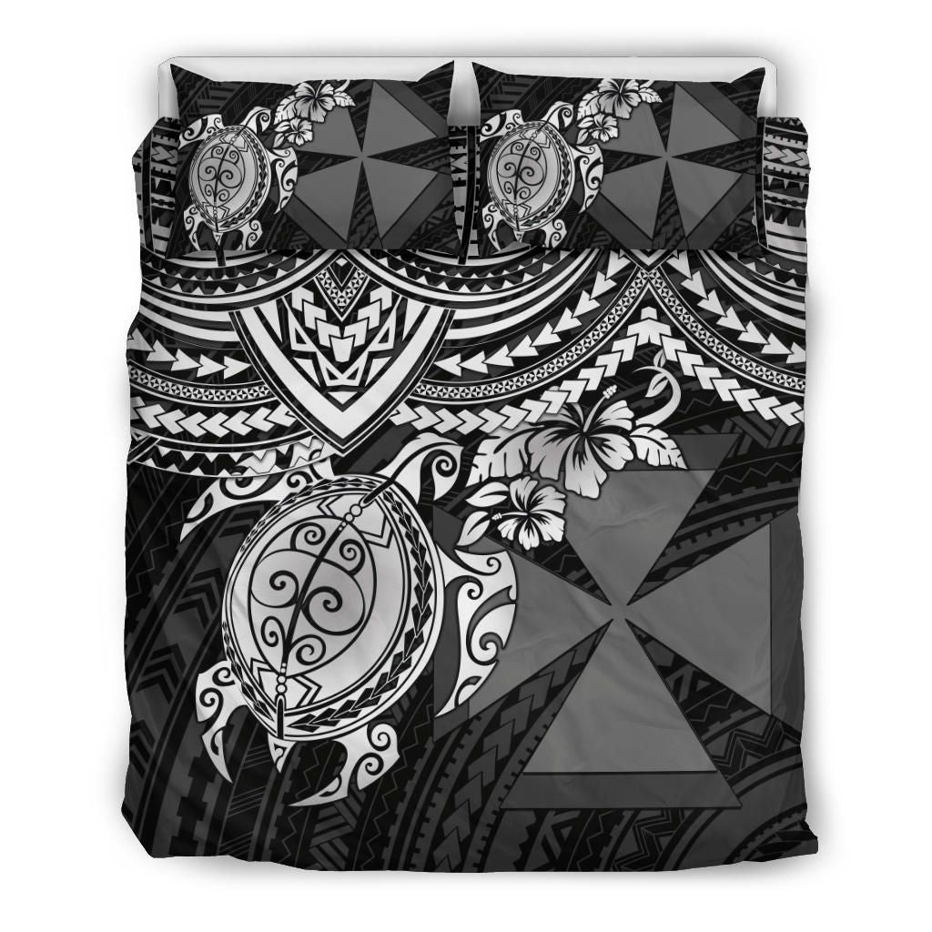 Wallis And Futuna Polynesian Duvet Cover Set - White Turtle