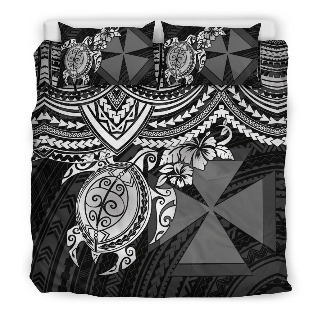 Wallis And Futuna Polynesian Duvet Cover Set - White Turtle