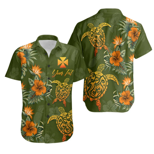 Wallis and Futuna Polynesian Custom Personalised Short Sleeve Shirt - Tropical Summer