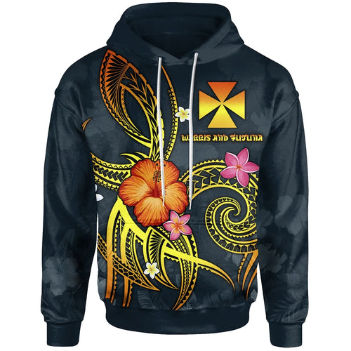 Wallis and Futuna Polynesian Hoodie - Legend of Wallis and Futuna (Blue)