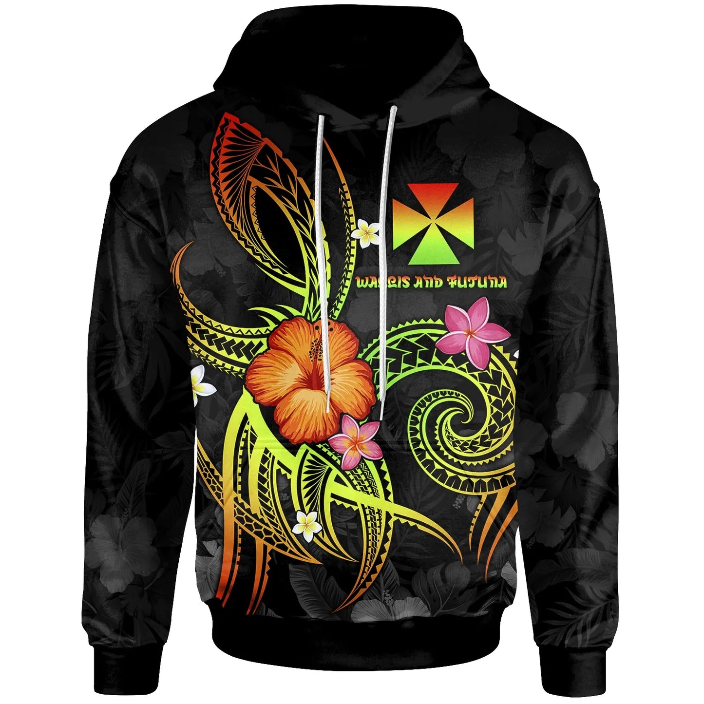 Wallis and Futuna Polynesian Hoodie - Legend of Wallis and Futuna (Reggae)