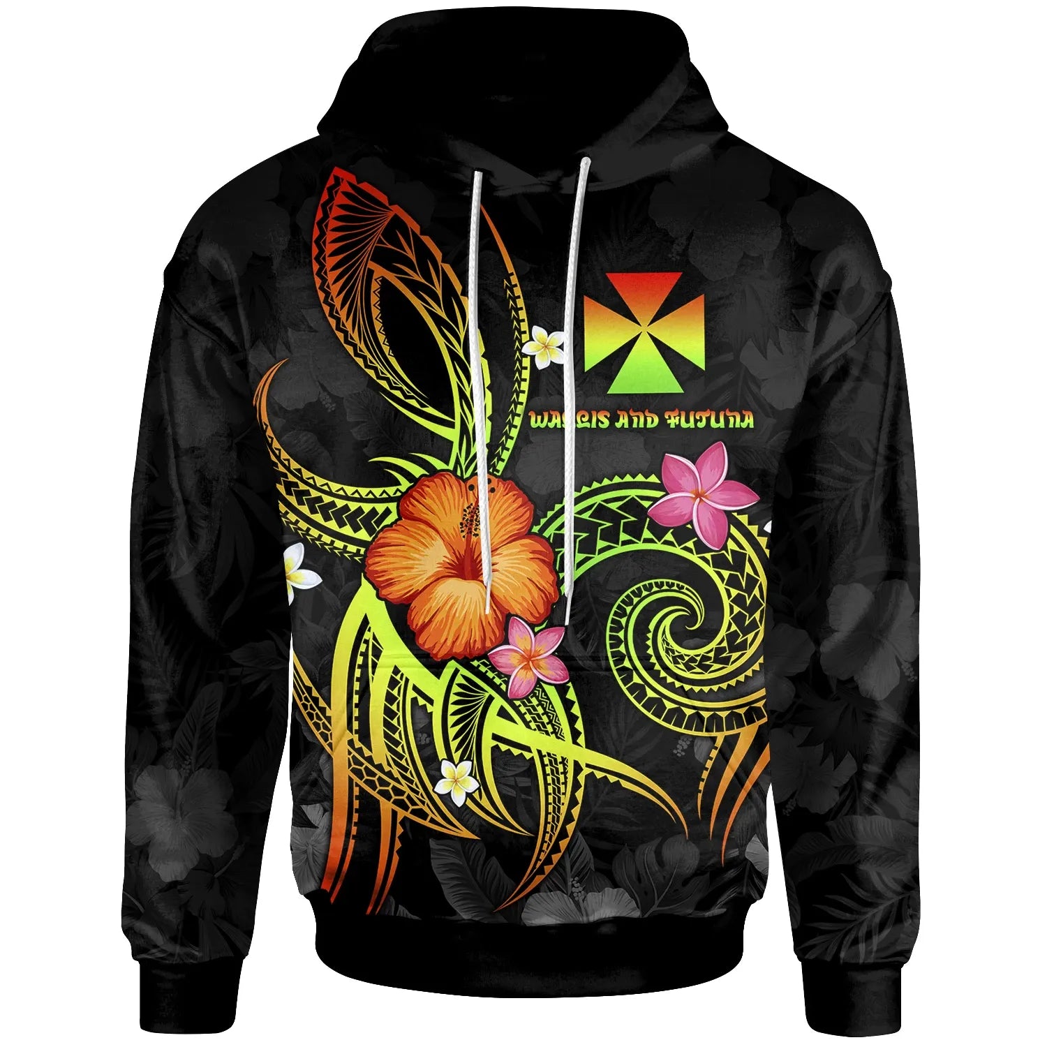 Wallis and Futuna Polynesian Hoodie - Legend of Wallis and Futuna (Reggae)
