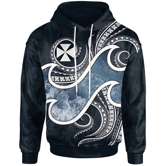 Wallis and Futuna Polynesian Hoodie - Ocean Style