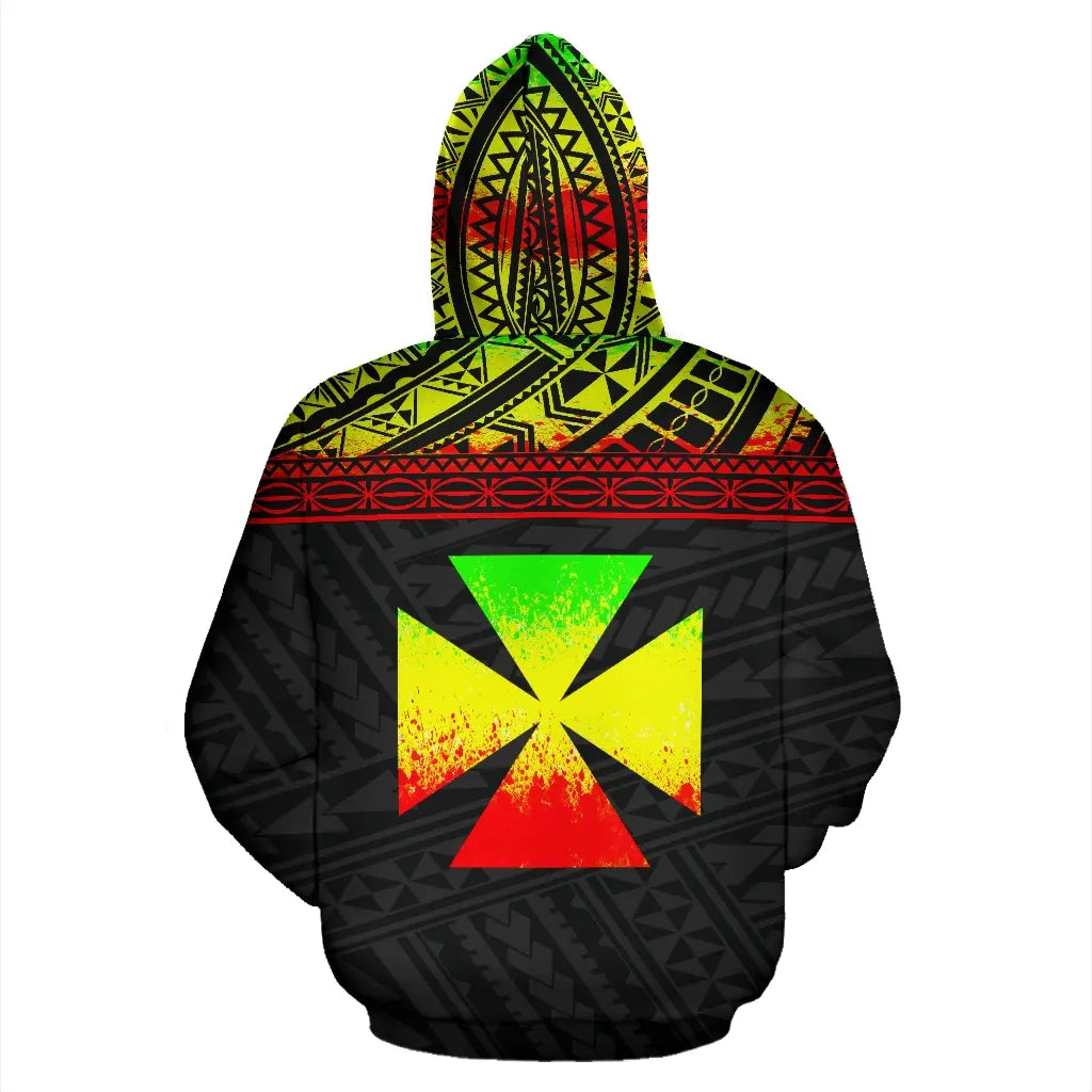 Wallis And Futuna Polynesian Hoodie Reggae