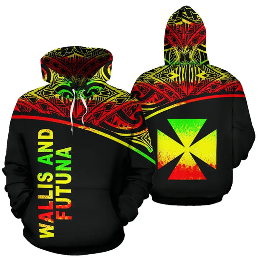 Wallis And Futuna Polynesian Hoodie Reggae