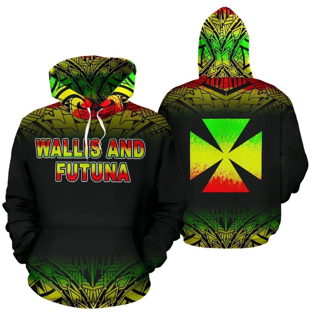 Wallis And Futuna Polynesian Hoodie - Reggae Frog