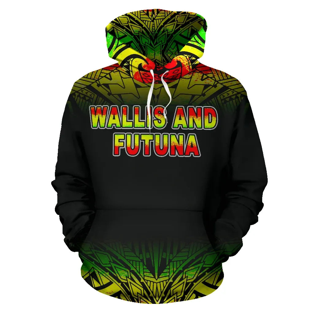 Wallis And Futuna Polynesian Hoodie - Reggae Frog