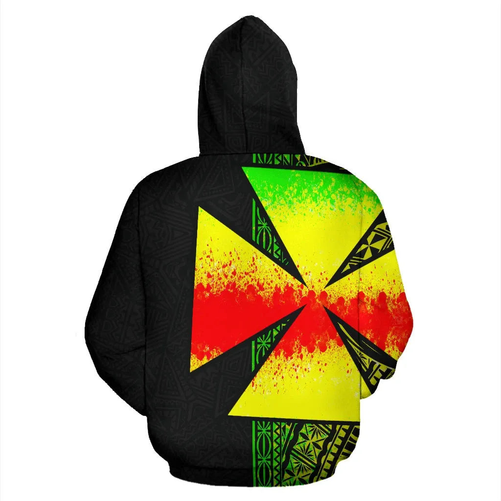Wallis and Futuna Polynesian Hoodie - Reggae Line
