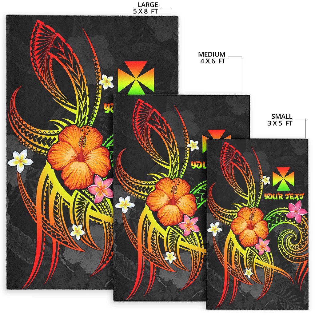 Wallis and Futuna Polynesian Personalised Area Rug - Legend of Wallis and Futuna (Reggae)