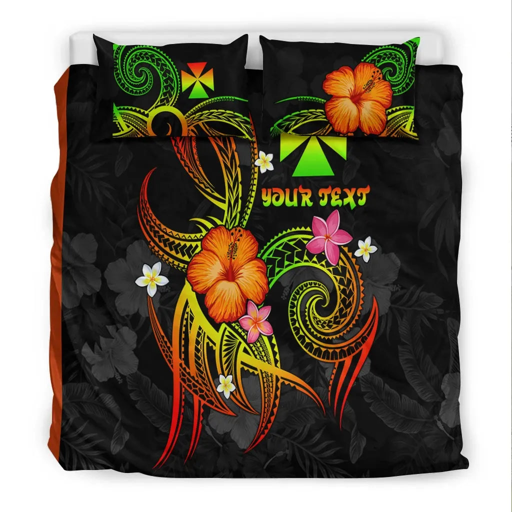 Wallis And Futuna Polynesian Personalised Bedding Set - Legend Of Wallis And Futuna (Reggae)