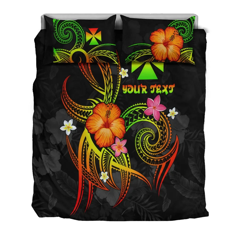 Wallis And Futuna Polynesian Personalised Bedding Set - Legend Of Wallis And Futuna (Reggae)