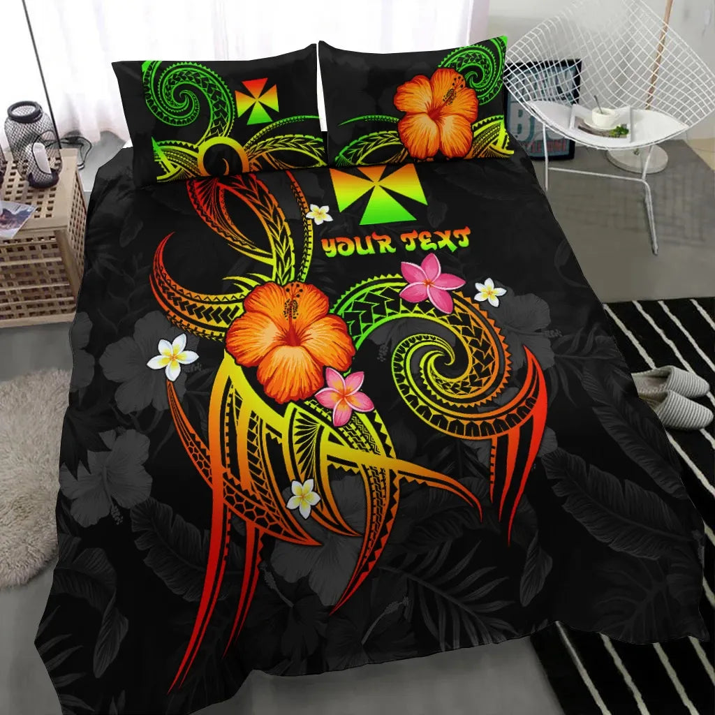 Wallis And Futuna Polynesian Personalised Bedding Set - Legend Of Wallis And Futuna (Reggae)