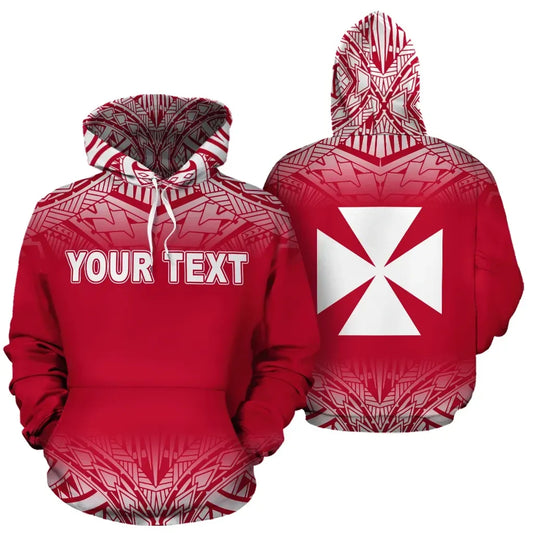 Wallis and Futuna Polynesian Personalised Custom Hoodie - Red Frog