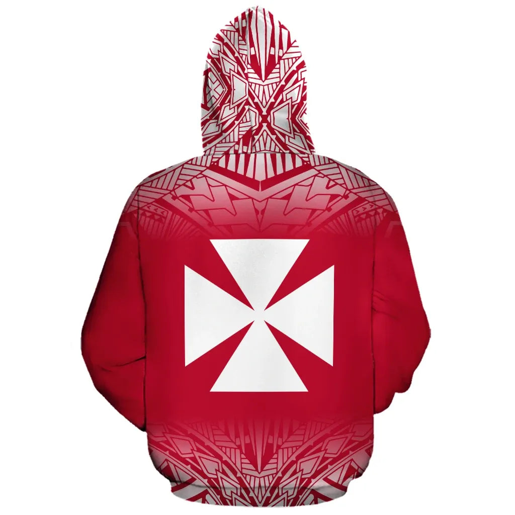 Wallis and Futuna Polynesian Personalised Custom Hoodie - Red Frog