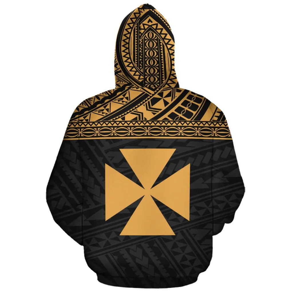 Wallis and Futuna Polynesian Personalised Custom Hoodie Yellow