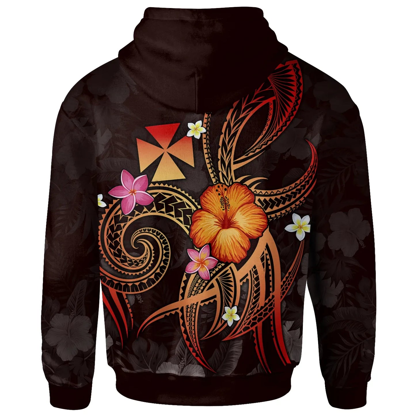 Wallis and Futuna Polynesian Personalised Hoodie - Legend of Wallis and Futuna (Red)