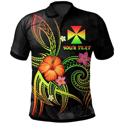 Wallis and Futuna Polynesian Personalised Polo Shirt - Legend of Wallis and Futuna (Reggae)