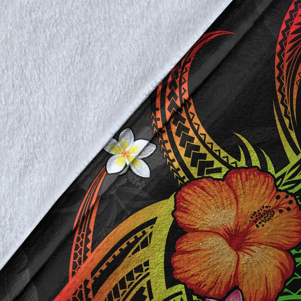 Wallis and Futuna Polynesian Personalised Premium Blanket - Legend of Wallis and Futuna (Reggae)