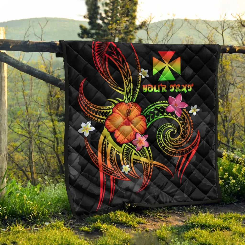 Wallis and Futuna Polynesian Personalised Premium Quilt - Legend of Wallis and Futuna (Reggae)