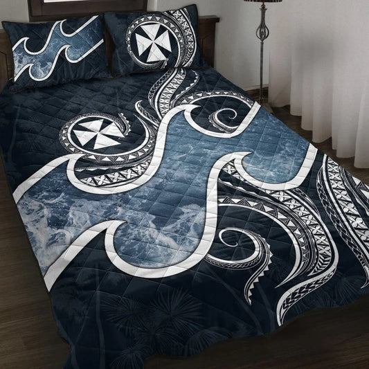 Wallis and Futuna Polynesian Quilt Bed Set - Ocean Style