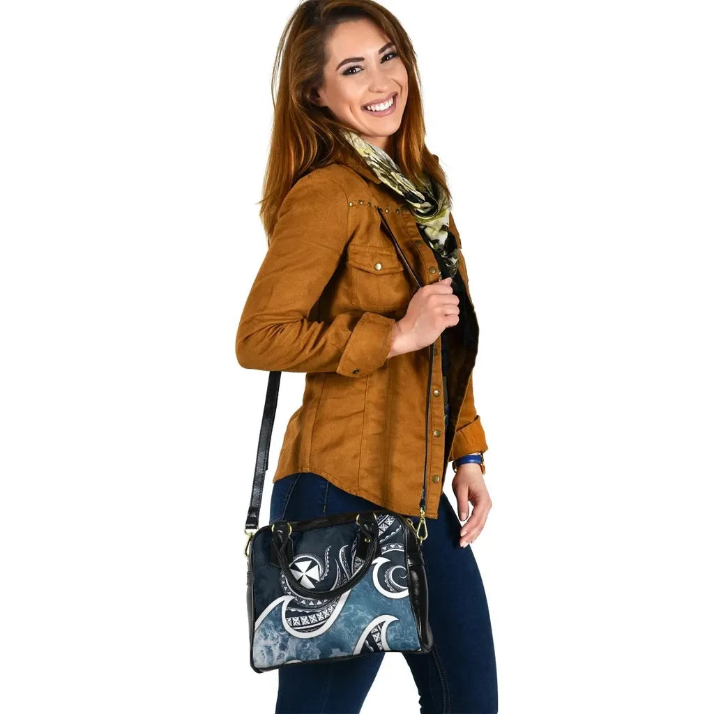 Wallis And Futuna Polynesian Shoulder Handbag - Ocean Style