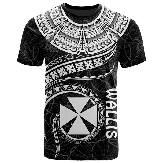 Wallis and Futuna Polynesian T-Shirt - Wallis and Futuna Waves (White)