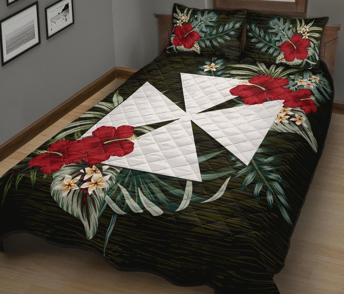 Wallis and Futuna Polynesian Quilt Bed Set - Special Hibiscus