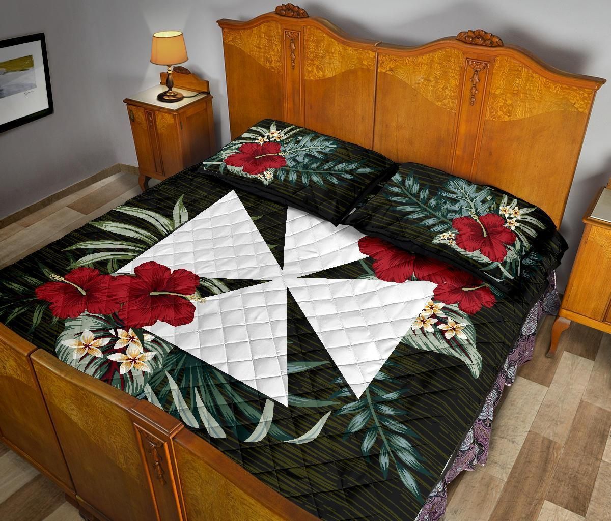 Wallis and Futuna Polynesian Quilt Bed Set - Special Hibiscus