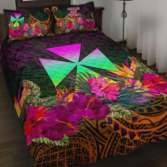 Wallis and Futuna Quilt Bed Set - Summer Hibiscus
