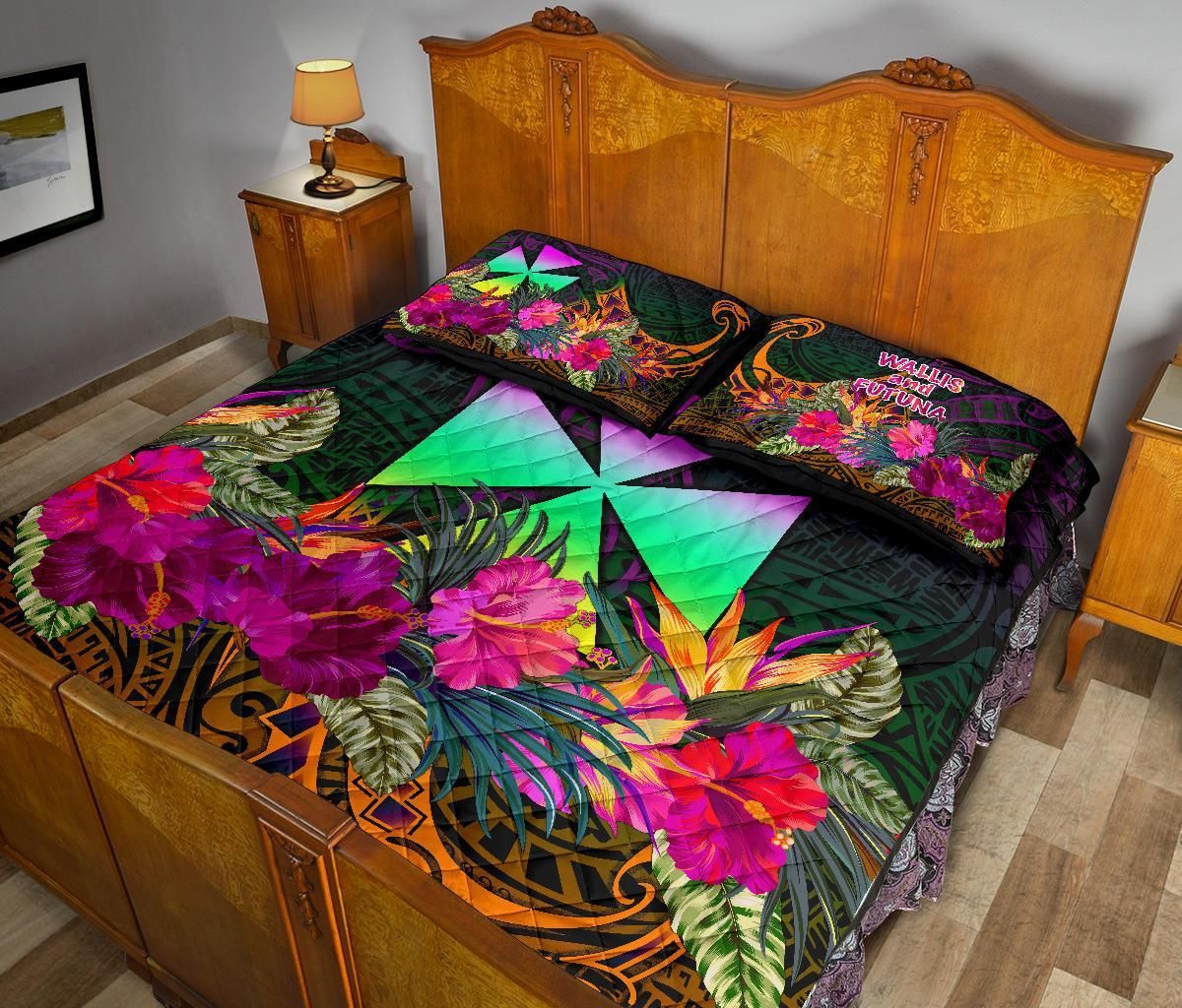 Wallis and Futuna Quilt Bed Set - Summer Hibiscus