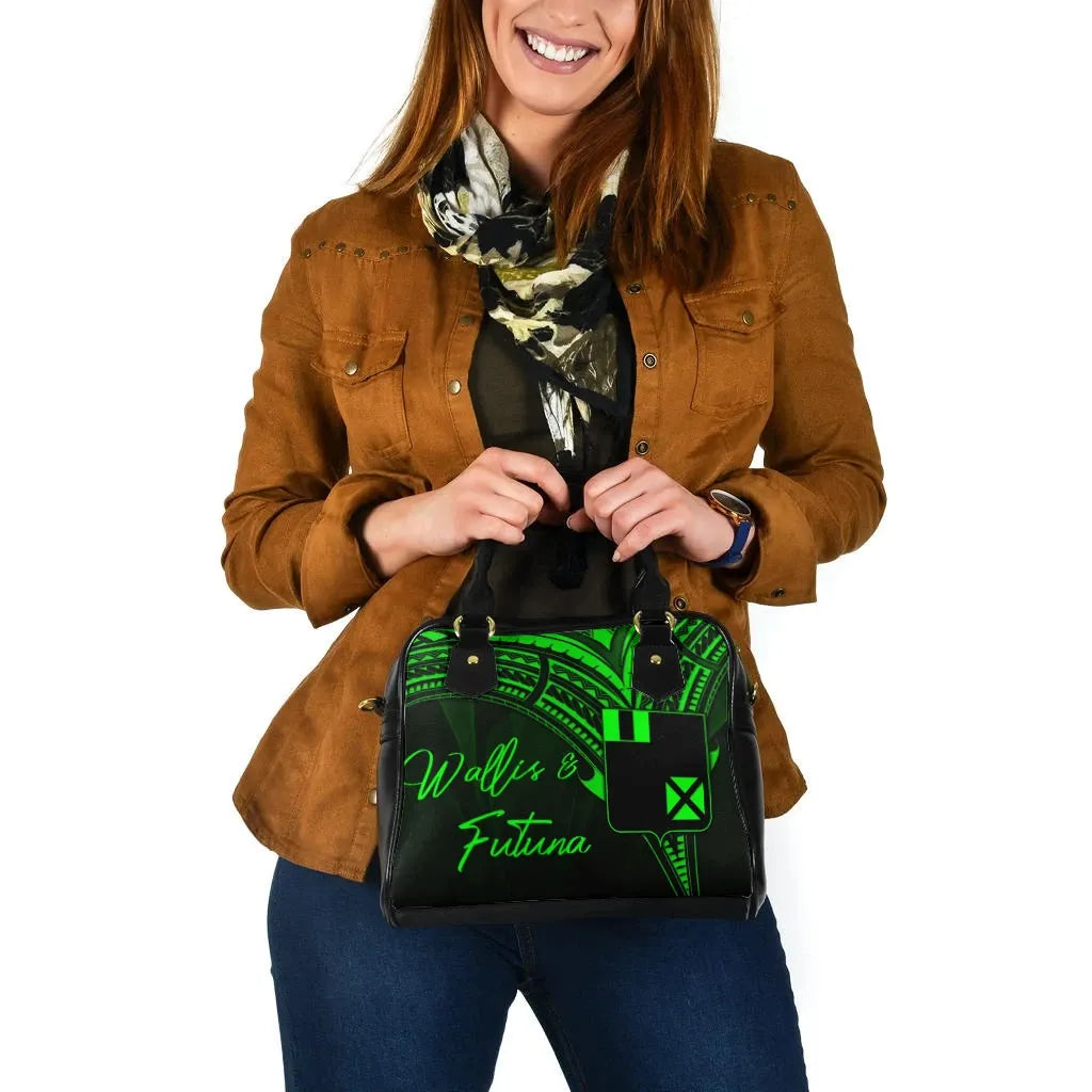 Wallis And Futuna Shoulder Handbag - Cross Style Green Color