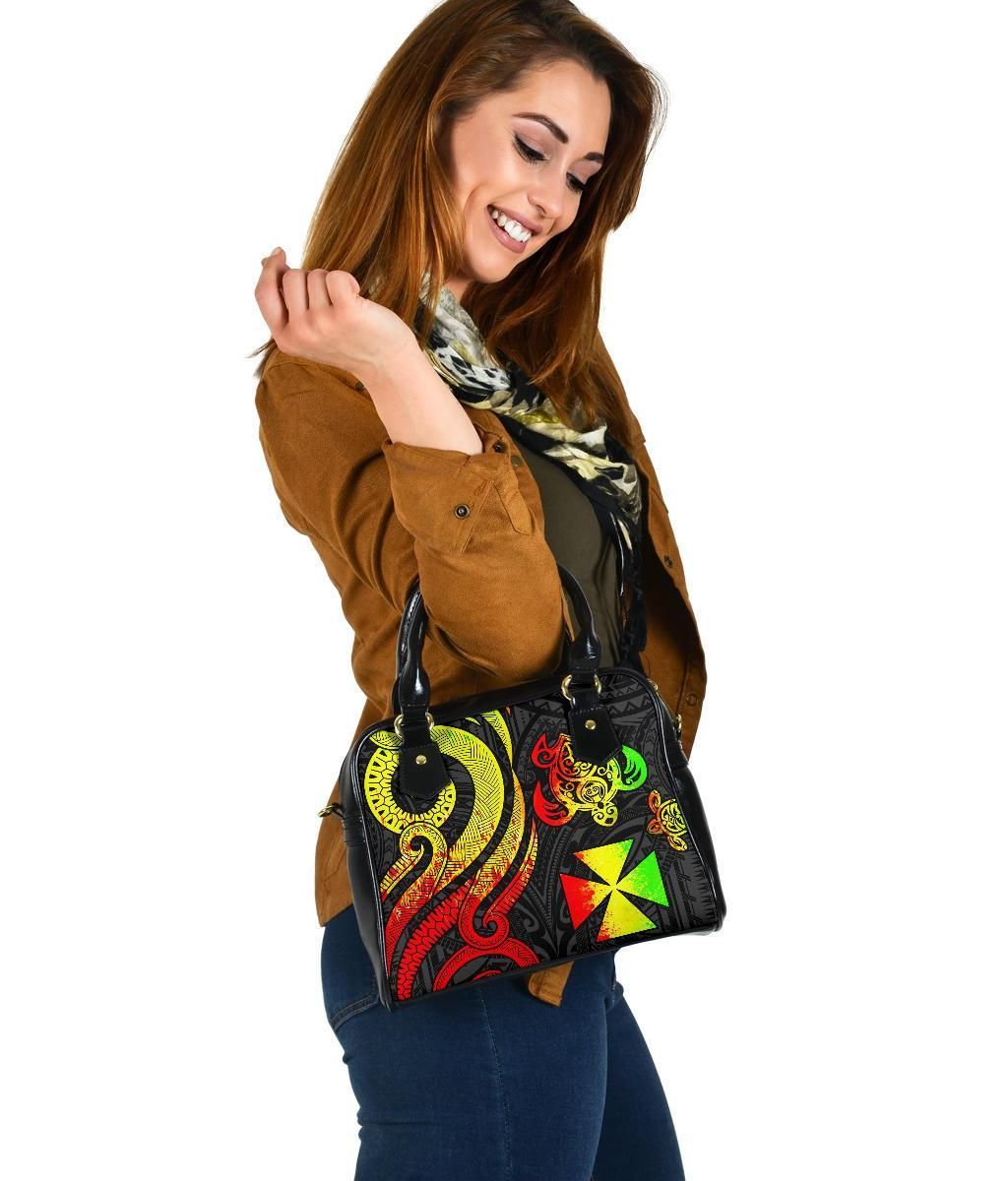Wallis And Futuna Shoulder Handbag - Reggae Tentacle Turtle