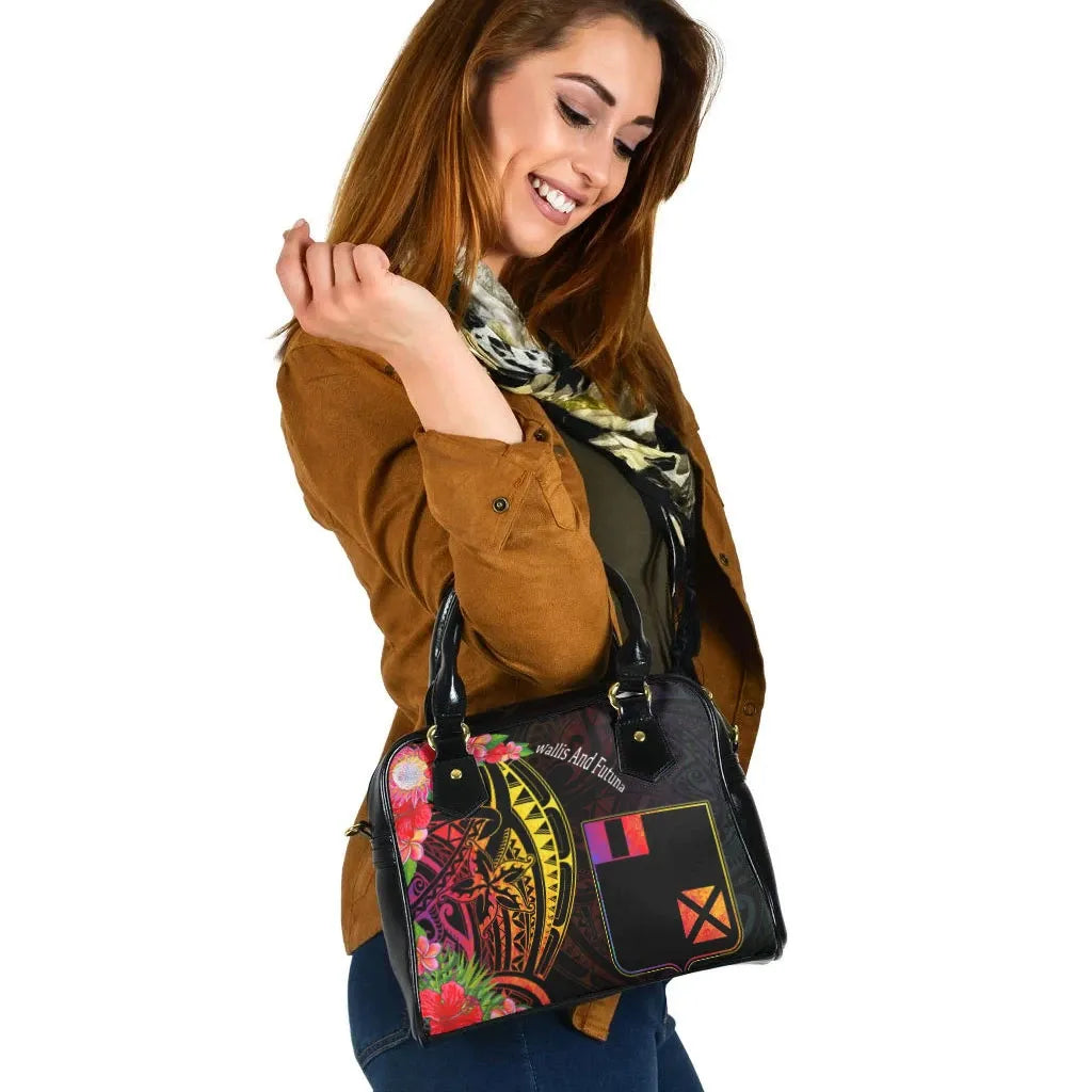 Wallis And Futuna Shoulder Handbag - Tropical Hippie Style