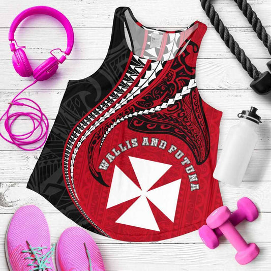 Wallis And Futuna Women Racerback Tank Kanaloa Tatau Gen WF
